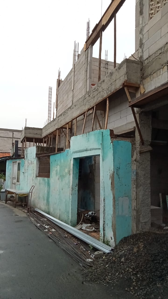 3D & Perspektif - Desain Eksterior Rumah 2 Lantai milik Ny. Dian di Bekasi Utara - 4