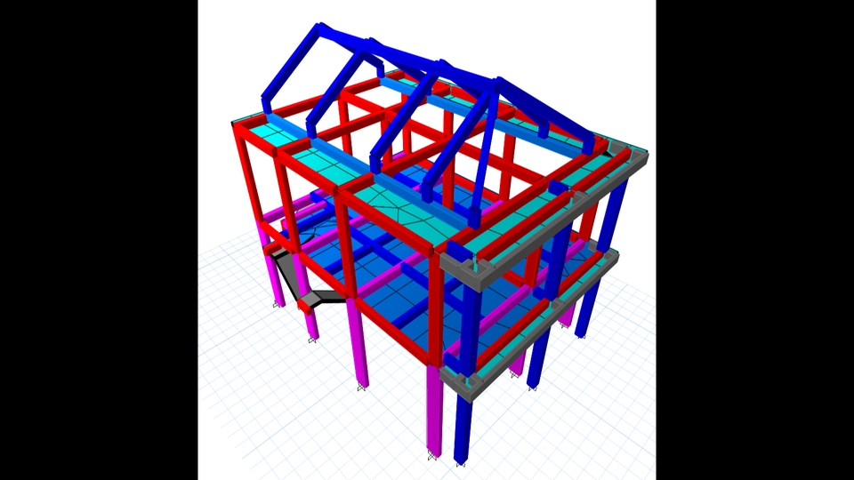 CAD Drawing - Jasa Analisis Struktur PBG Rumah Tinggal | Ruko | Kantor | Bangunan >2 Lantai - 1