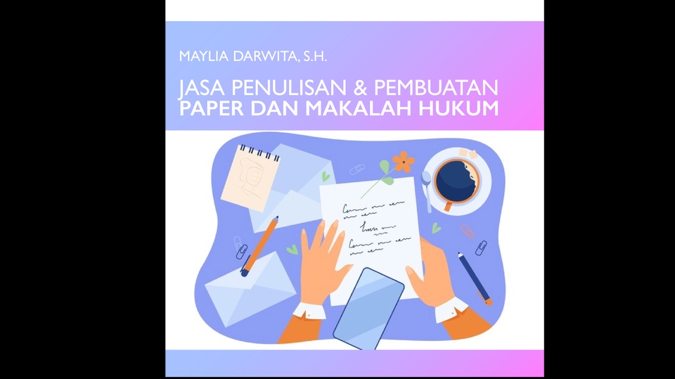 Jasa Lainnya - Pembuatan Paper dan Makalah Hukum, Siap 1 hari dan Terjangkau - 1