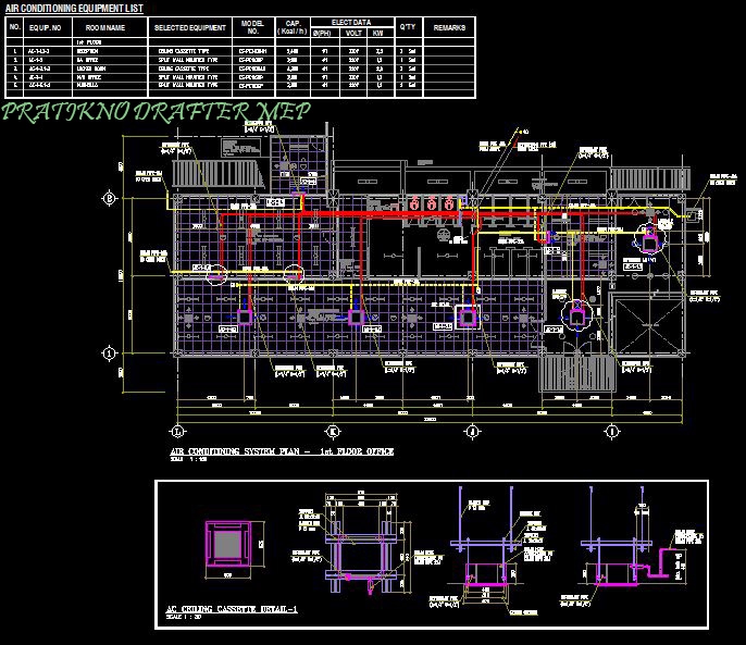 CAD Drawing - Design AC HVAC, AC AHU & Ducting - 6