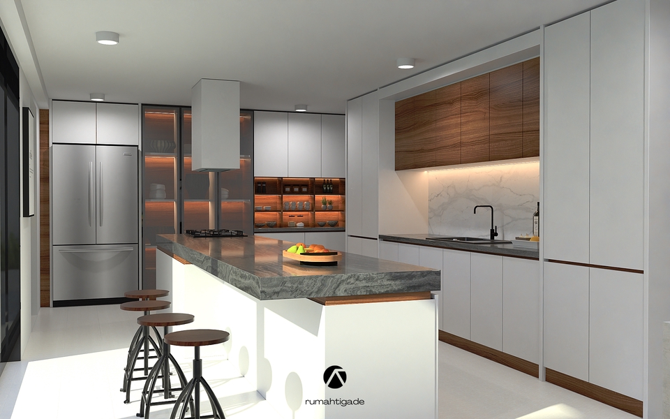 3D & Perspektif - DESAIN DAPUR RUMAH TINGGAL - 3 Hari Selesai - 4