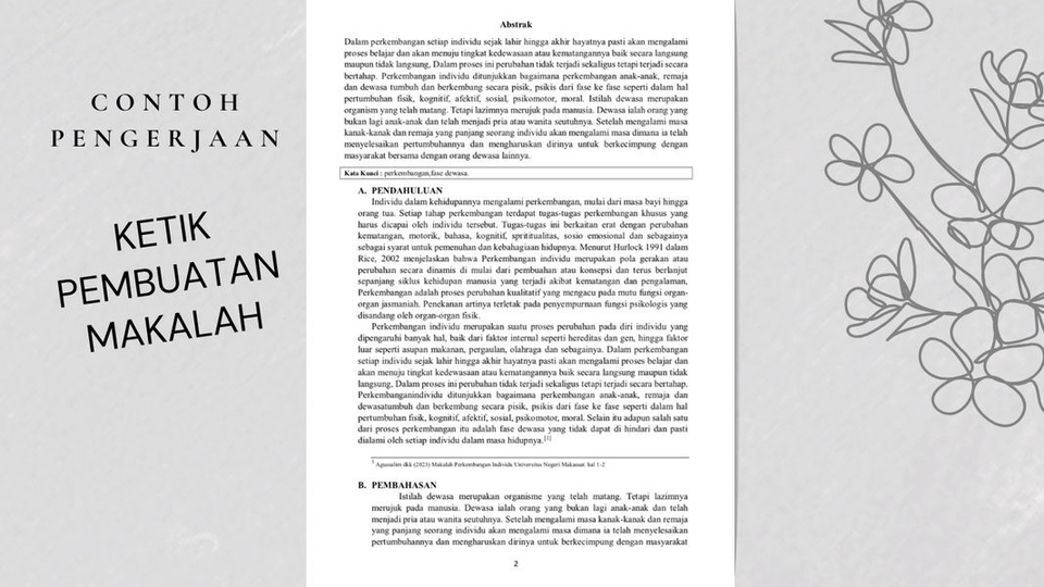 Contoh Pengetikan Makalah: Pengetikan Skripsi, Makalah, dan Proposal Online