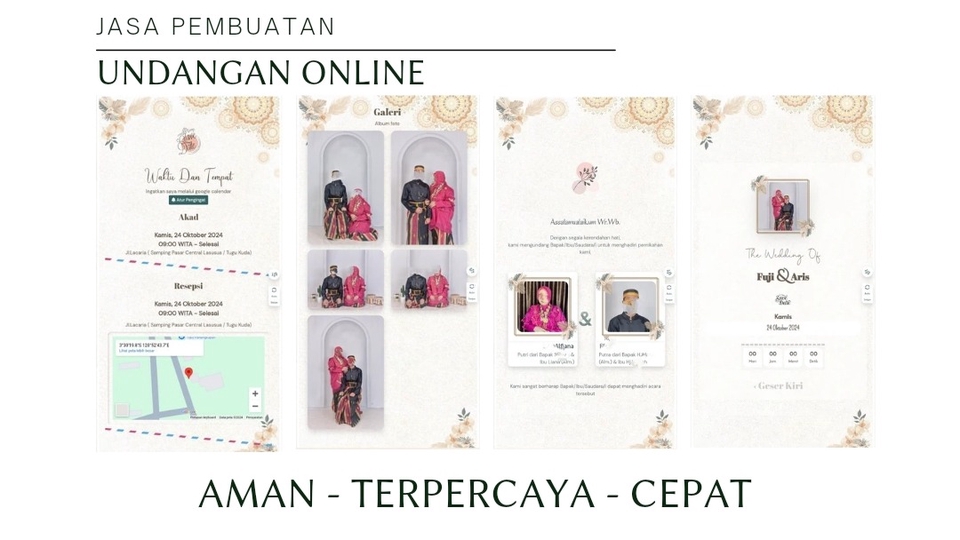 Jasa Web Design / Desain Website Profesional - JASA MEMBUAT UNDANGAN ONLINE ( UNLIMITED REVISI )
