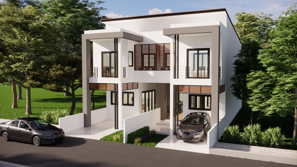 3D Perspective - รับทำโมเดล 3D , ทำภาพ 3D Perspective Exterior , Interior , Section ตามแบบ / ออกแบบเขียนแบบอาคาร - 19