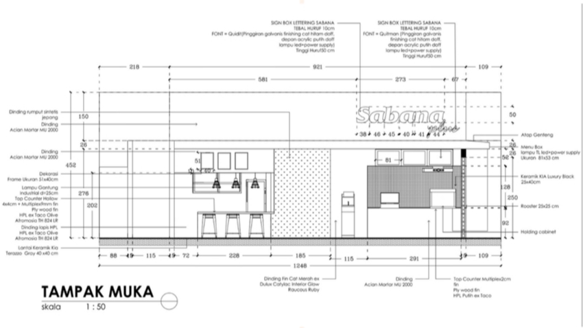 CAD Drawing - Drafting Gambar Kerja 2D - 2