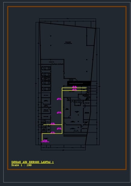 CAD Drawing - Gambar Kerja IMB Rumah Tinggal , Ruko, Kantor, Mess- 5000/m2 - 14