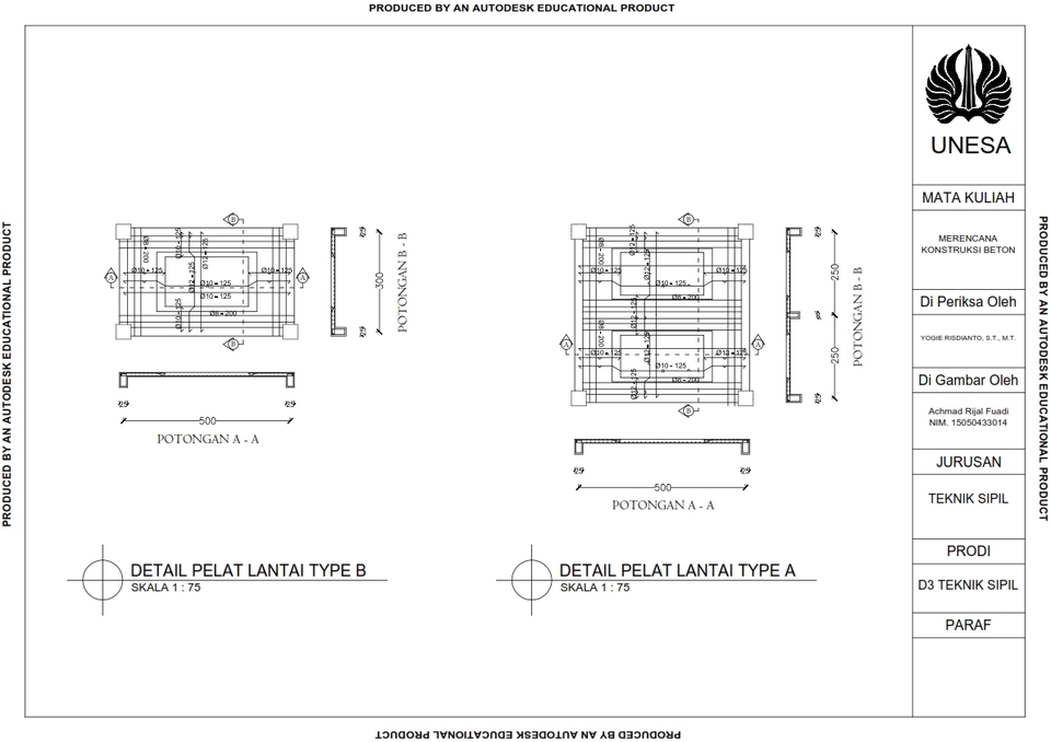 CAD Drawing - Gambar Kerja Proyek Bangunan - 8