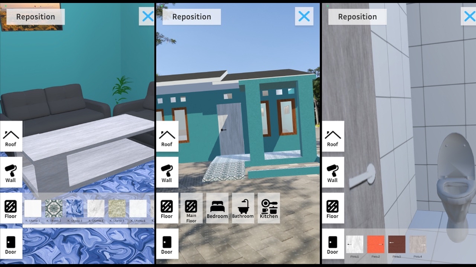 Jasa Pembuatan Aplikasi Augmented Reality Terpercaya - Pembuatan Media Augmented Reality Markerless (Custom Rumah)