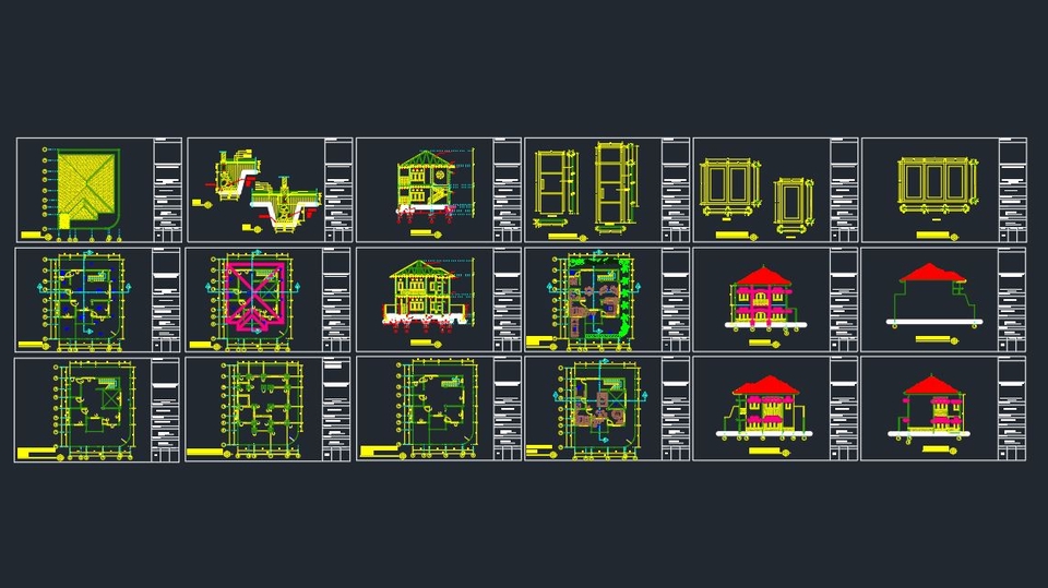 CAD Drawing - DRAWING AUTOCAD 2D (Rumah/Gudang)+ 3D - 1-3 Hari Beres - 10000/M2 (Nego) - 2