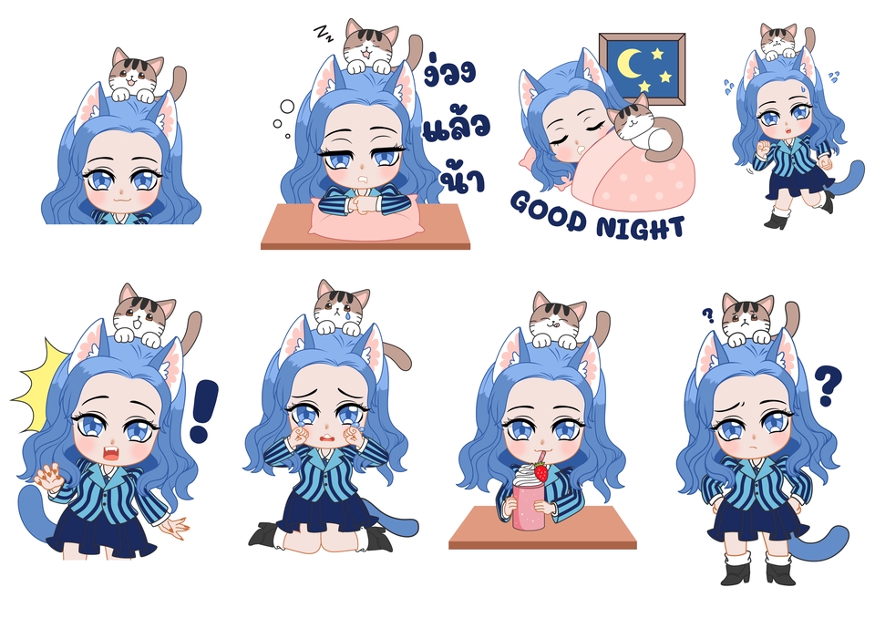 ออกแบบ Character & Mascot - วาดการ์ตูนน่ารัก สไตล์ญี่ปุ่น - 4
