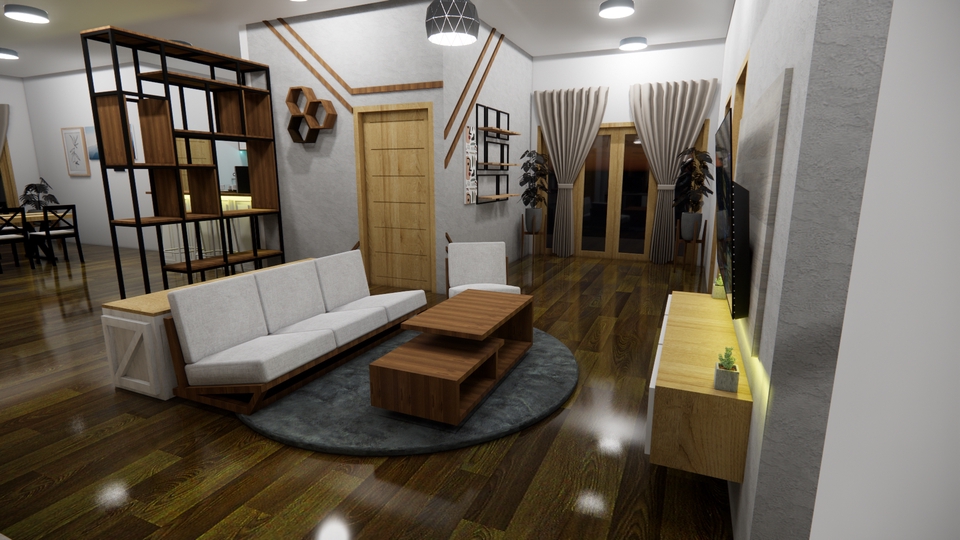 Desain Furniture - Desain pamflet iklan, 3d design interior dan furniture - 3