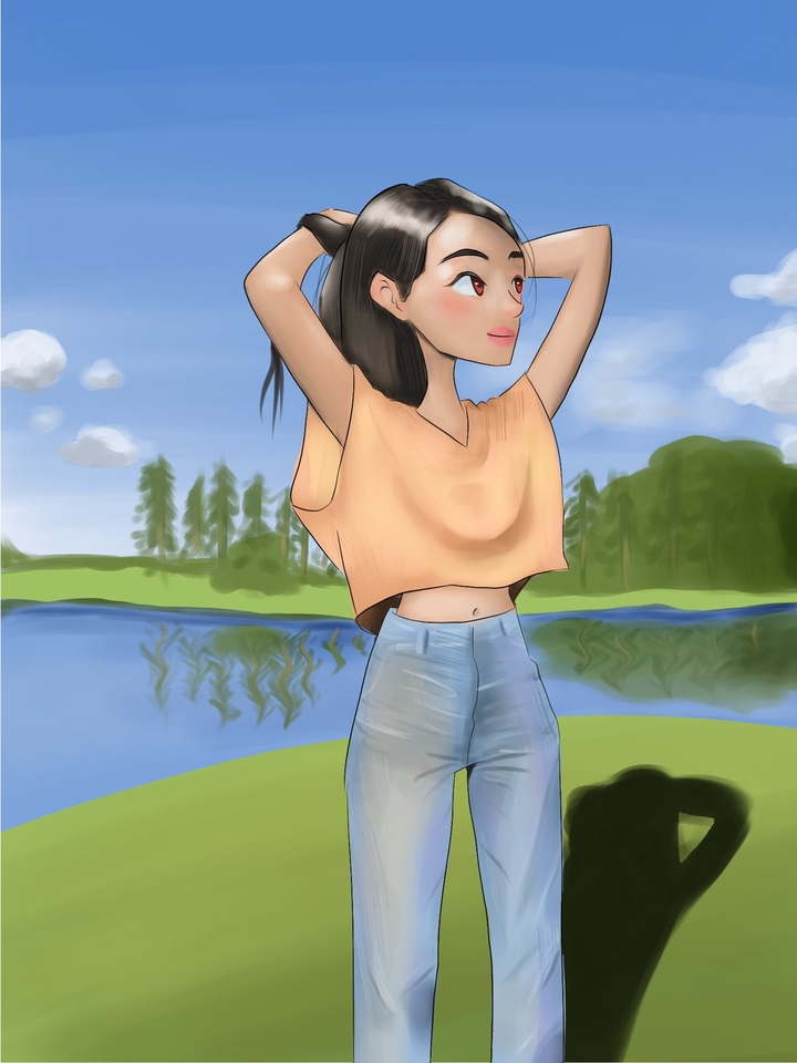วาดภาพการ์ตูน - วาด Portrait การ์ตูน (Digital Painting) แนว Stylized - 5
