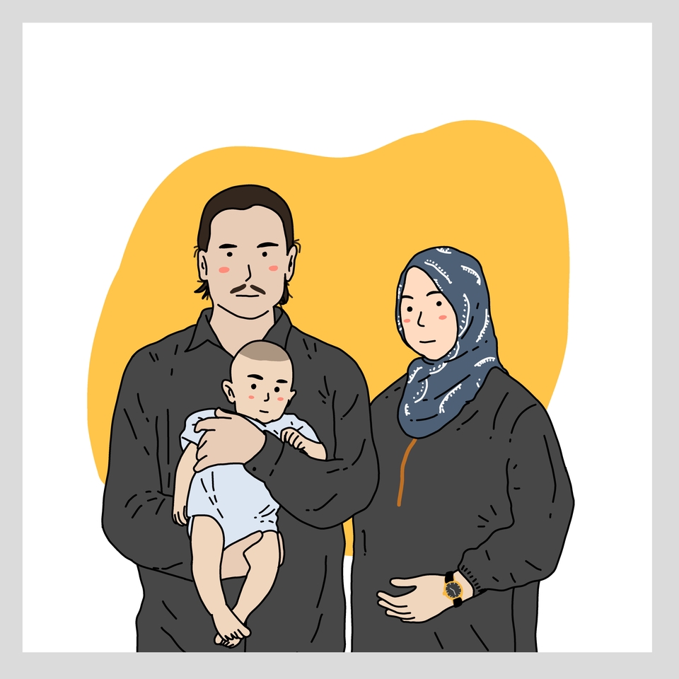 Gambar dan Ilustrasi - Ilustrasi wajah kartun/ilustrasi wajah digital - 6