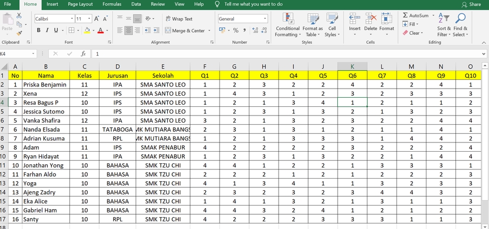 Entri Data - DATA ENTRY MS. WORD DAN MS. EXCEL (TUGAS, JURNAL, PEKERJAAN, DSB) - 5