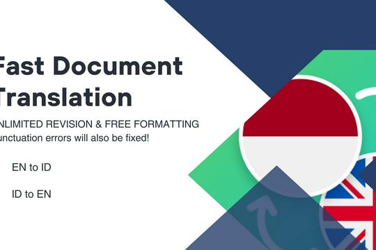 Jasa Penerjemah dan Translate Dokumen - Fast ID-EN Document Translation