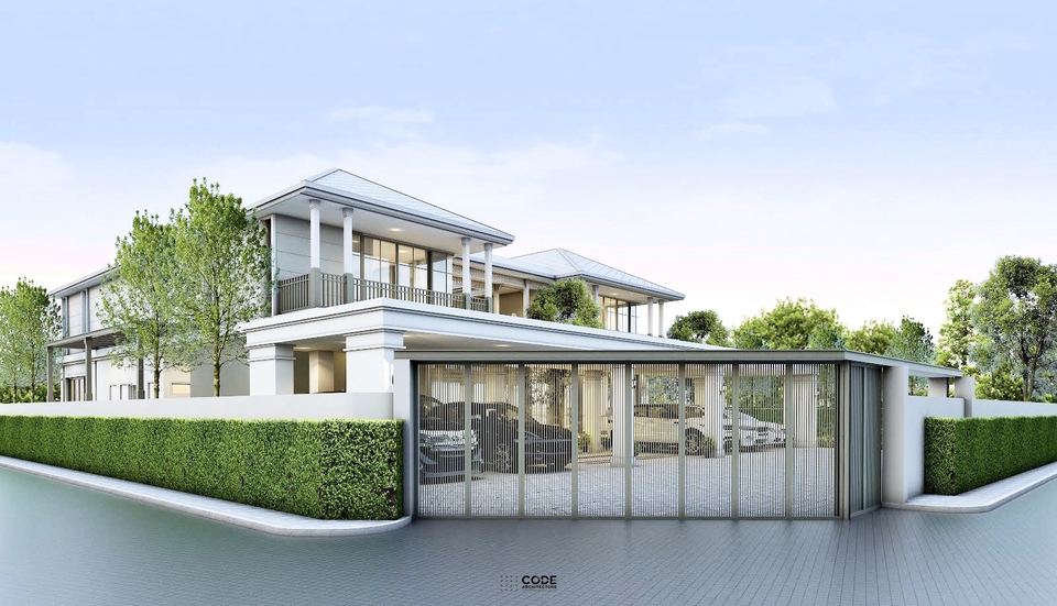 ออกแบบตกแต่งภายในและภายนอก - ออกแบบที่อยู่อาศัย พูลวิลล่า บ้านพร้อมสระว่ายน้ำ อาคารทั่วไป style modern luxury - 6