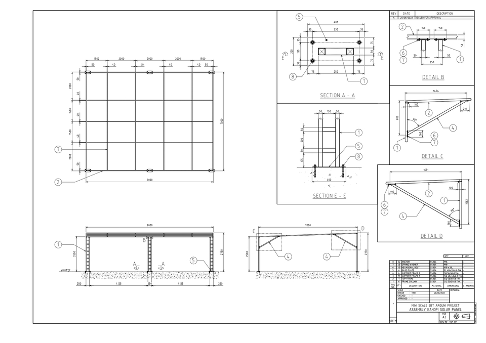 CAD Drawing - Technical Drawing Mechanical Engineering, Steel Structure, Piping Instrument dan Arsitechture - 5