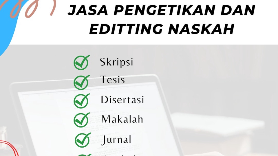 Pengetikan Umum - Jasa Pengetikan Naskah 1 Hari Jadi - 1