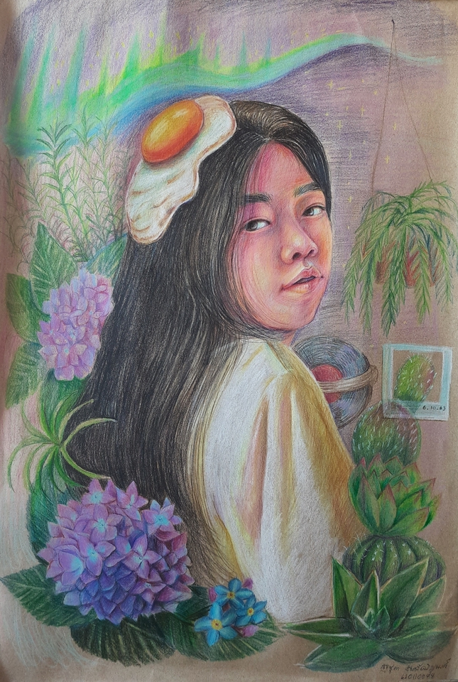 วาดภาพเหมือน Portrait - รับวาดภาพคนเหมือน สีน้ำ สีไม้ portrait ภาพประกอบ คน สัตว์เลี้ยงดอกไม้ อาหาร หรือวิว - 18