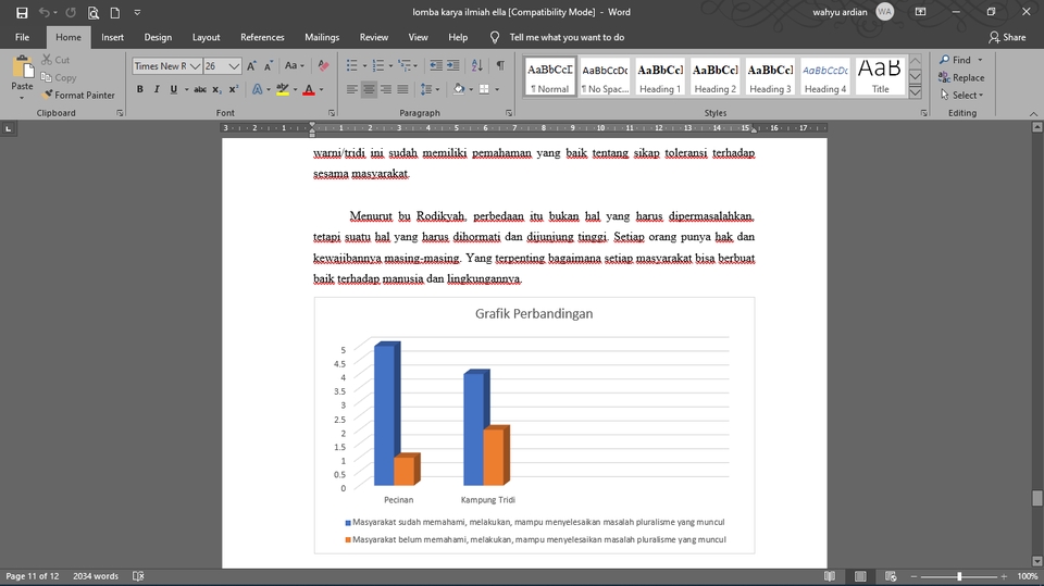 Jasa data entry dan input data online dengan chart untuk membandingkan hasil.