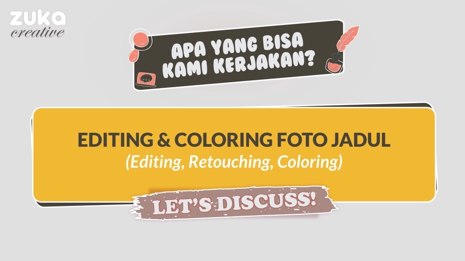 Edit Gambar & Photoshop - Jasa Editing & Mewarnai Foto Jadul Full HD (1 Hari Selesai) - 1