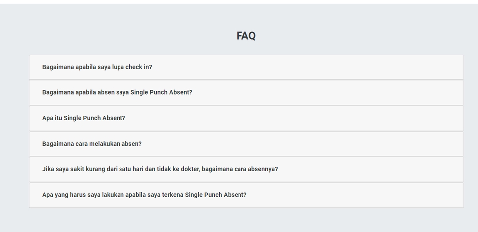 Jasa pembuatan website profesional dan murah - tanya jawab seputar layanan pembuatan website dan fitur Single Punch Absent