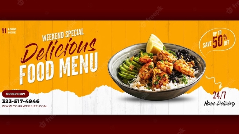 Banner Online - Desain Banner Makanan (Menarik, Bagus, Elegan) - 4