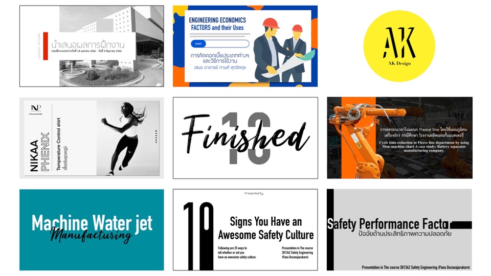 Presentation - รับออกแบบสไลด์ Power Point /สรุปงานให้รูปแบบ presentation - 1