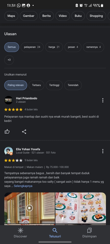 Memberi Review - Review aplikasi/G maps / rating by google - 2