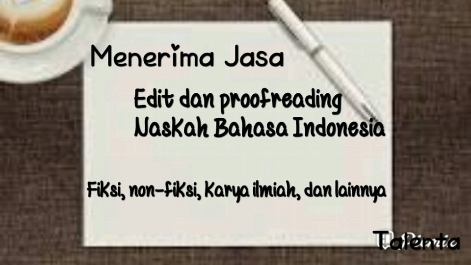 Proofreading - Jasa Proofreading / Edit Naskah Bahasa Indonesia - 2