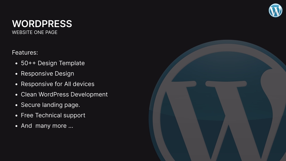 Web Development - Website One Page Wordpress - 3