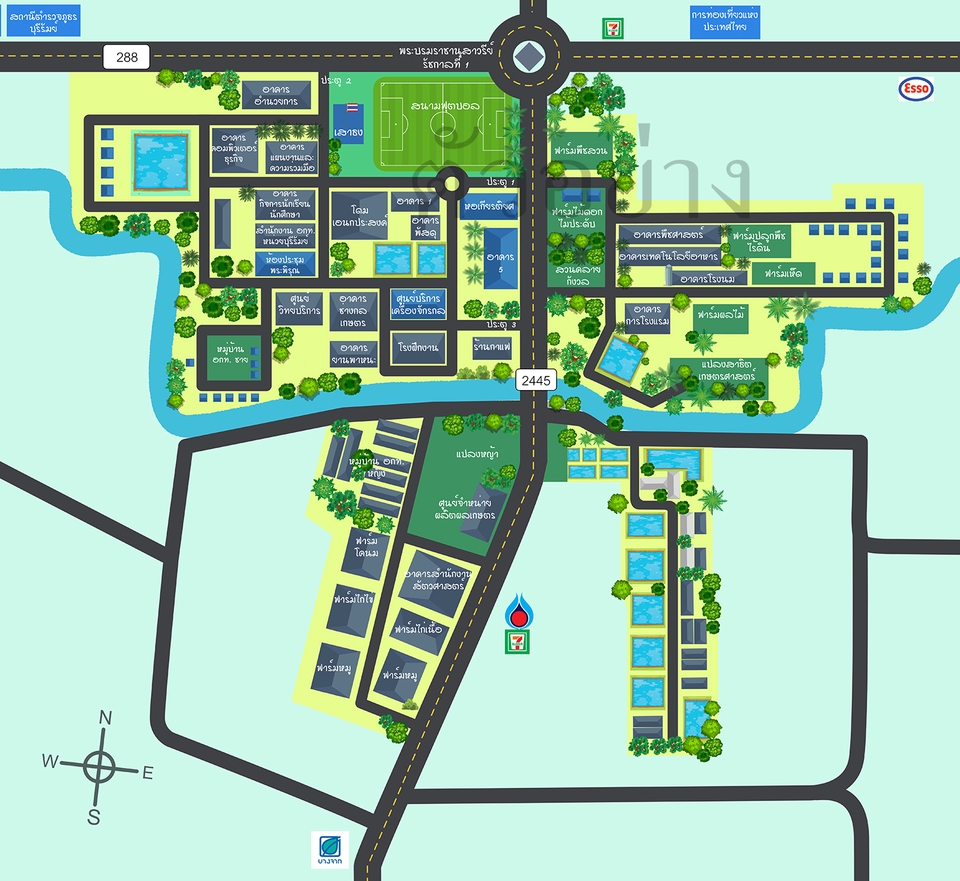 รับทำแผนที่ ออกแบบแผนที่ร้าน 3d