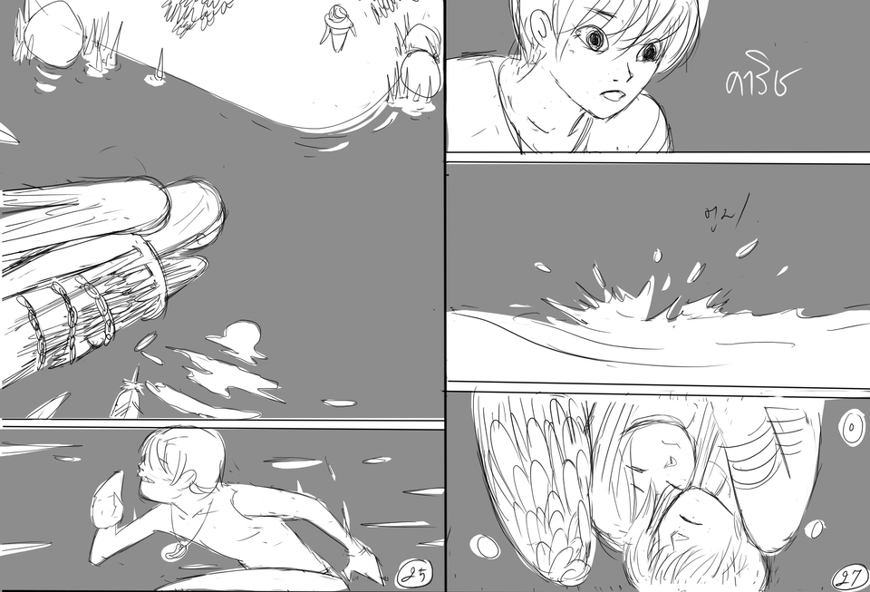 วาดภาพประกอบ - เขียนการ์ตูน/สตอรี่บอร์ดการ์ตูน/วาดการ์ตูนเรื่อง/storyboard/เว็บตูน/webtoon - 6