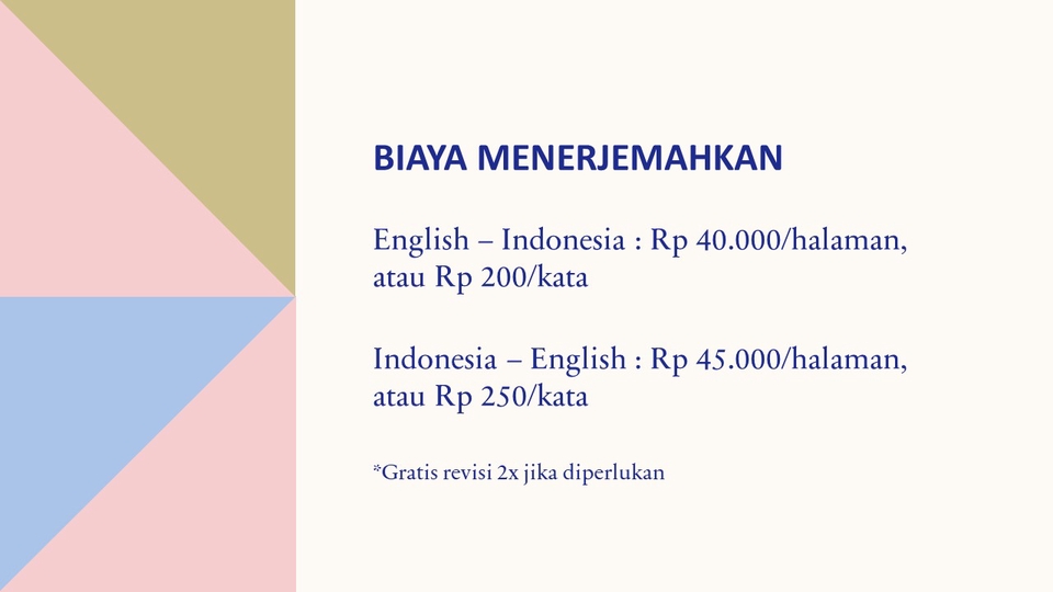 Penerjemahan - MENERJEMAHKAN BAHASA INGGRIS  ↔  INDONESIA  - 3