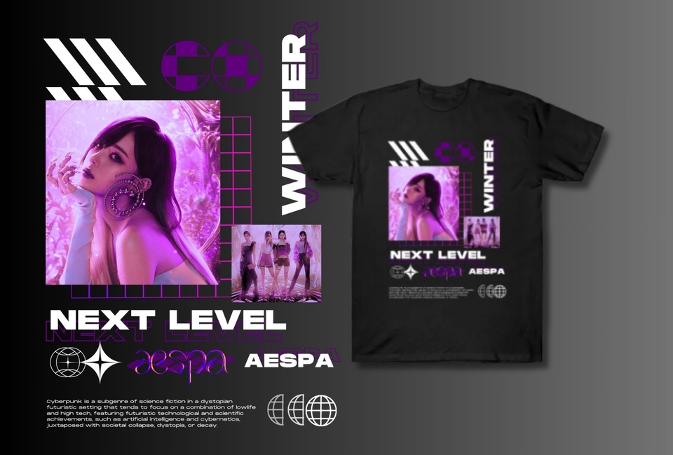 Desain Kaos & Motif - Membuatkan desain streetwear/vintage style for your idol, anime or your girlfriend dll - 4