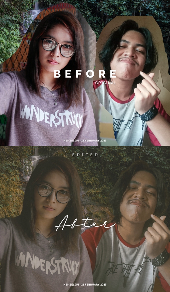 Jasa Edit Foto Sebelum dan Sesudah - Edit Foto Wonderstruck di Photoshop
