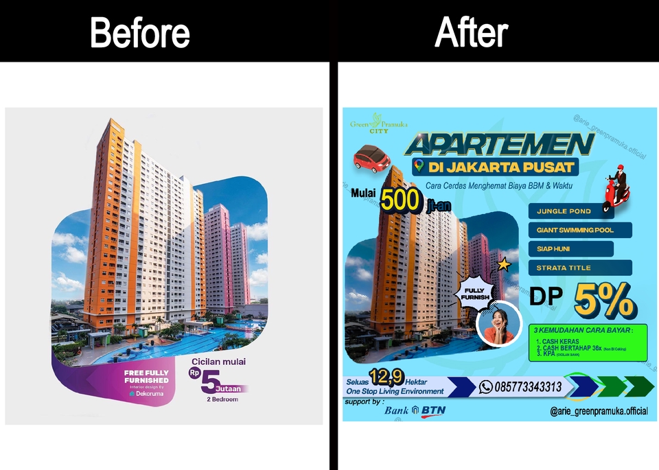 Edit Gambar & Photoshop - Jasa konten Sosial Media IG/FB TerMurah! Mulai 30 rban/5 gambar include revisi - 9