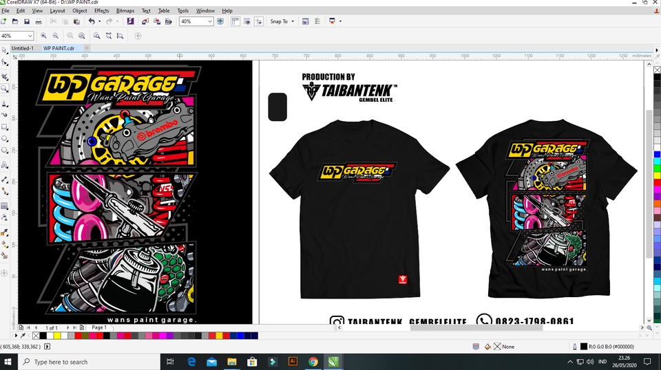 Desain Kaos & Motif - DESAIN LOGO ILUSTRASI OTOMOTIF DAN RACING - 5