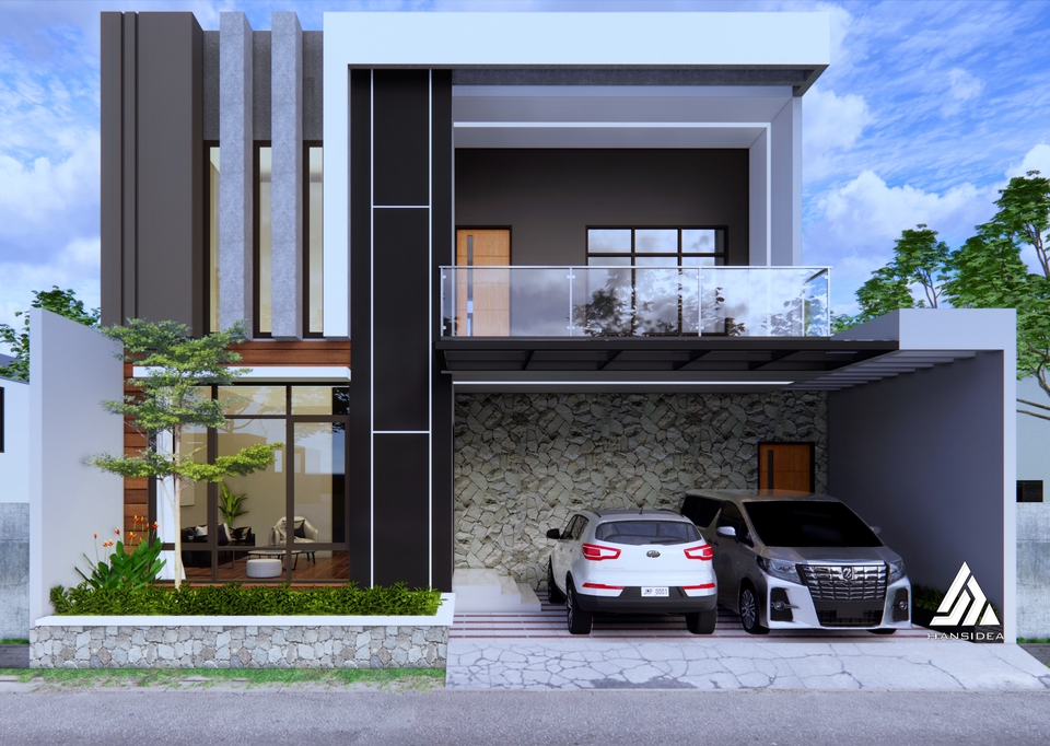 3D & Perspektif - Desain Arsitektural, 3D Modeling dan Rendering - 7