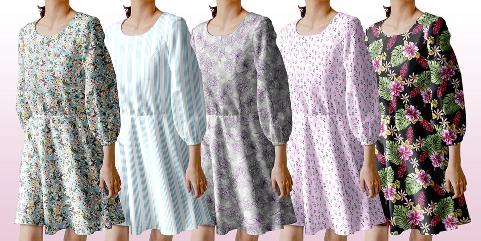 Desain kaos wanita dengan berbagai motif dan model, desain baju wanita, jasa desain baju, desain busana, desain baju casual.