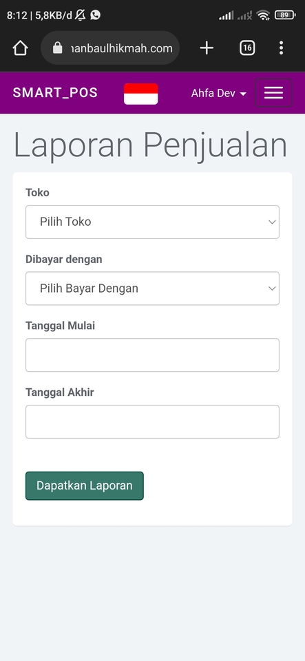 Web Development - Aplikasi POS, minimarket berbasis website - 5