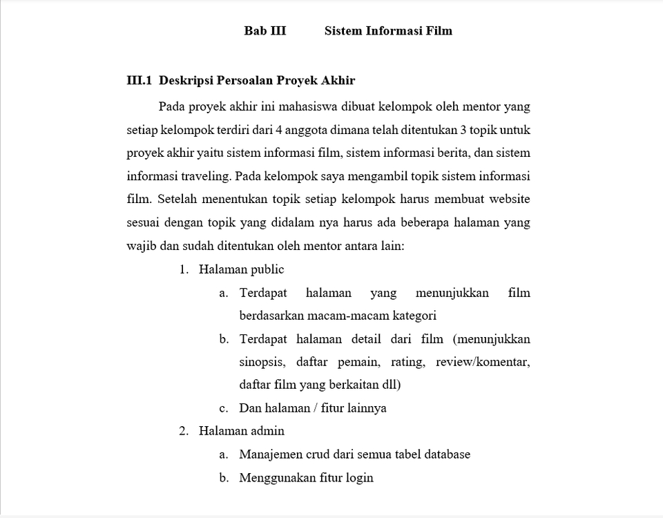 Jasa pengetikan online untuk proyek akhir sistem informasi film, harga jasa pengetikan dokumen skripsi, ketik makalah, pengetikan proposal
