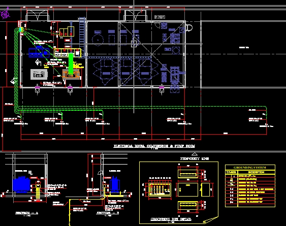 CAD Drawing - Mechanical & Electrical Desain Gambar 2D MEP M.E - 16