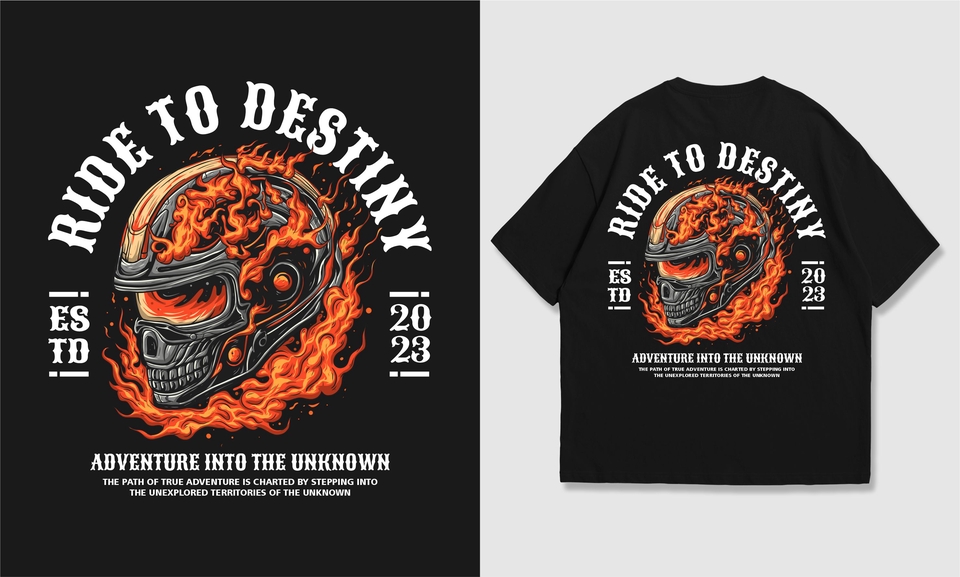 Desain Kaos & Motif - Desain Kaos Streetwear / Streetwear T-shirt Design - 10