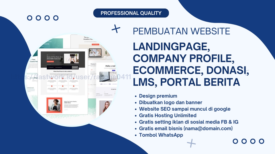 Web Development - Website Landing Page, Company Profile, eCommerce, Portal Berita, Donasi dan Marketplace - 1