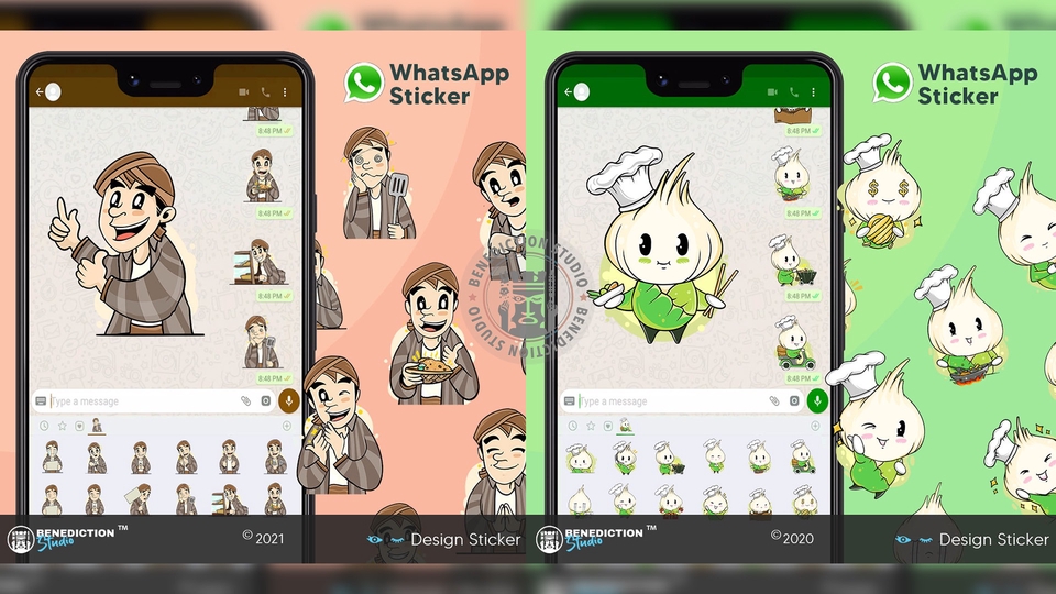 Stiker LINE - Desain Stiker Unik Menarik Untuk Twitch, Emote Chatting, WhatasApp. Line, Branding dsb - 1