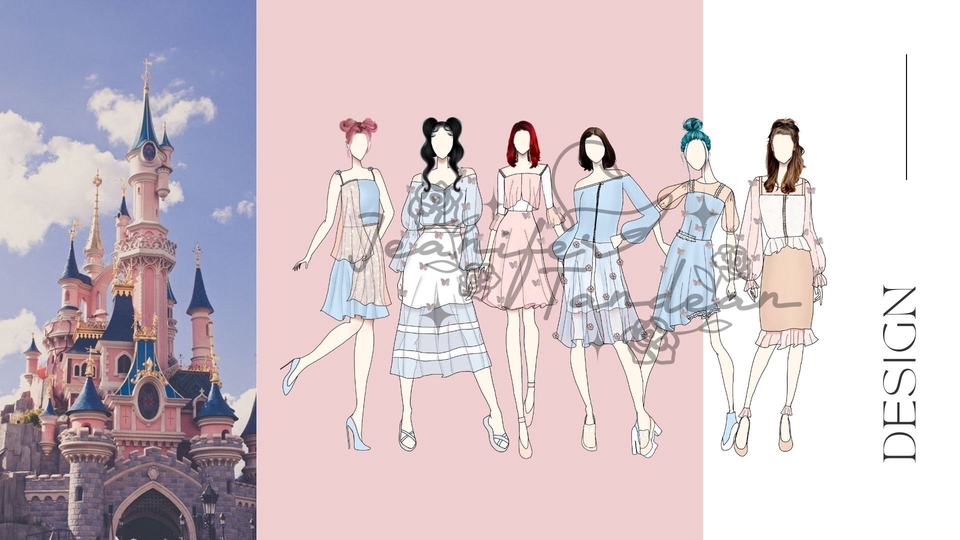 Desain busana kasual wanita modern, cocok untuk kaos distro dan streetwear