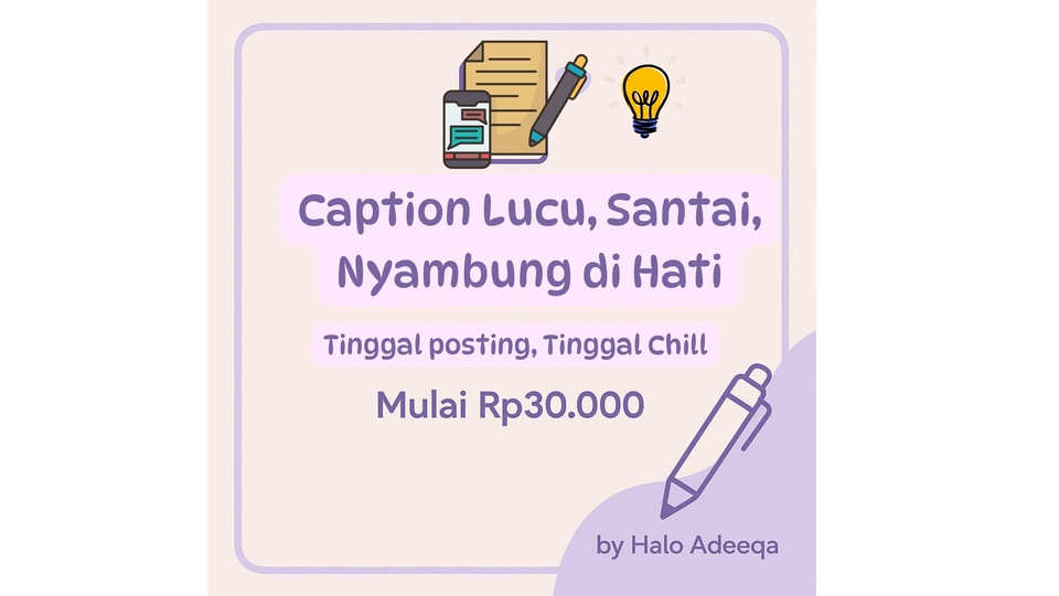 Jasa bikin caption Instagram lucu kekinian singkat dan menyentuh hati mulai Rp30000