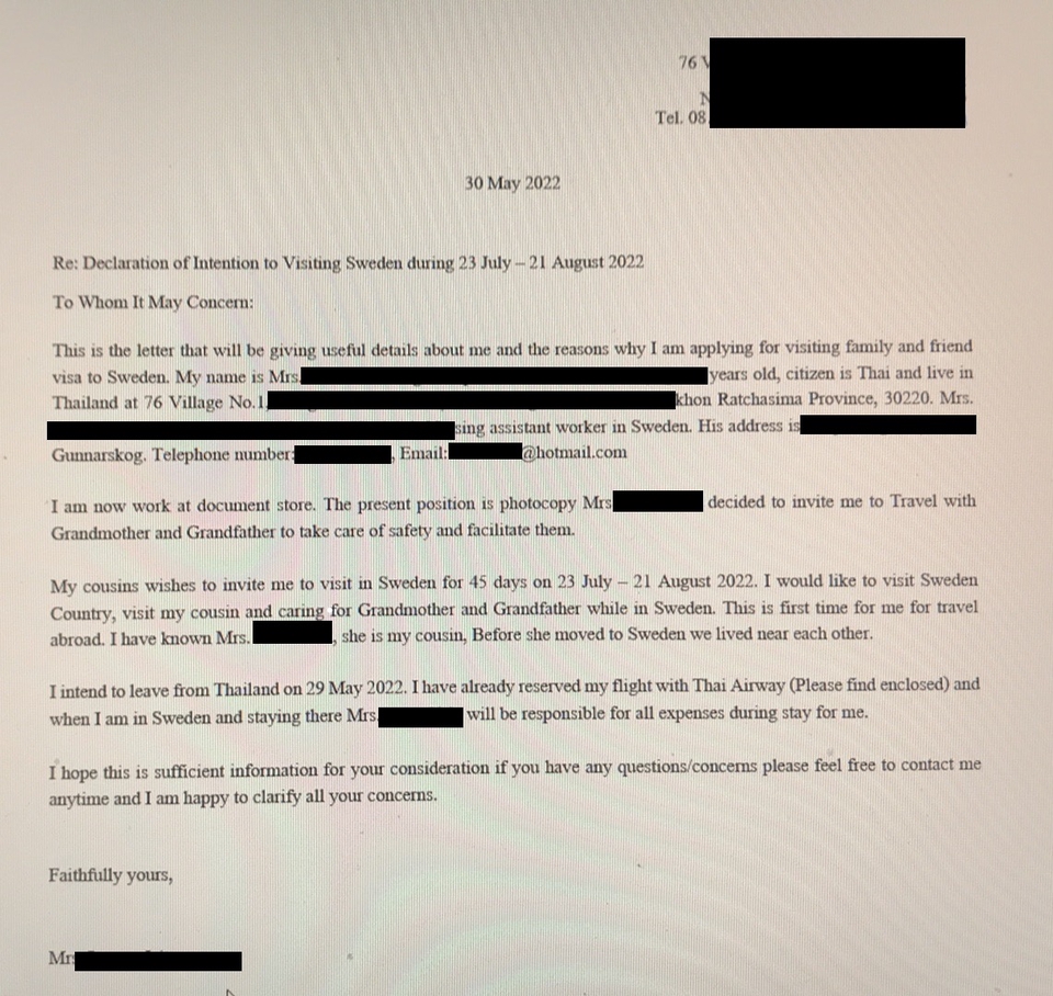 พิมพ์งาน และคีย์ข้อมูล - รับเขียนจดหมายแนะนำตัวภาษาอังกฤษ - 3