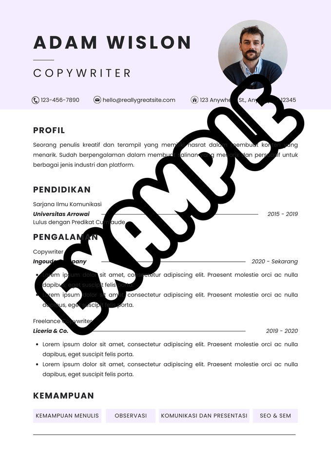 Portfolio & Resume - Jasa Membuat CV Kreatif dan CV Ats Friendly ( Free tips interview dan melamar Kerja) - 5